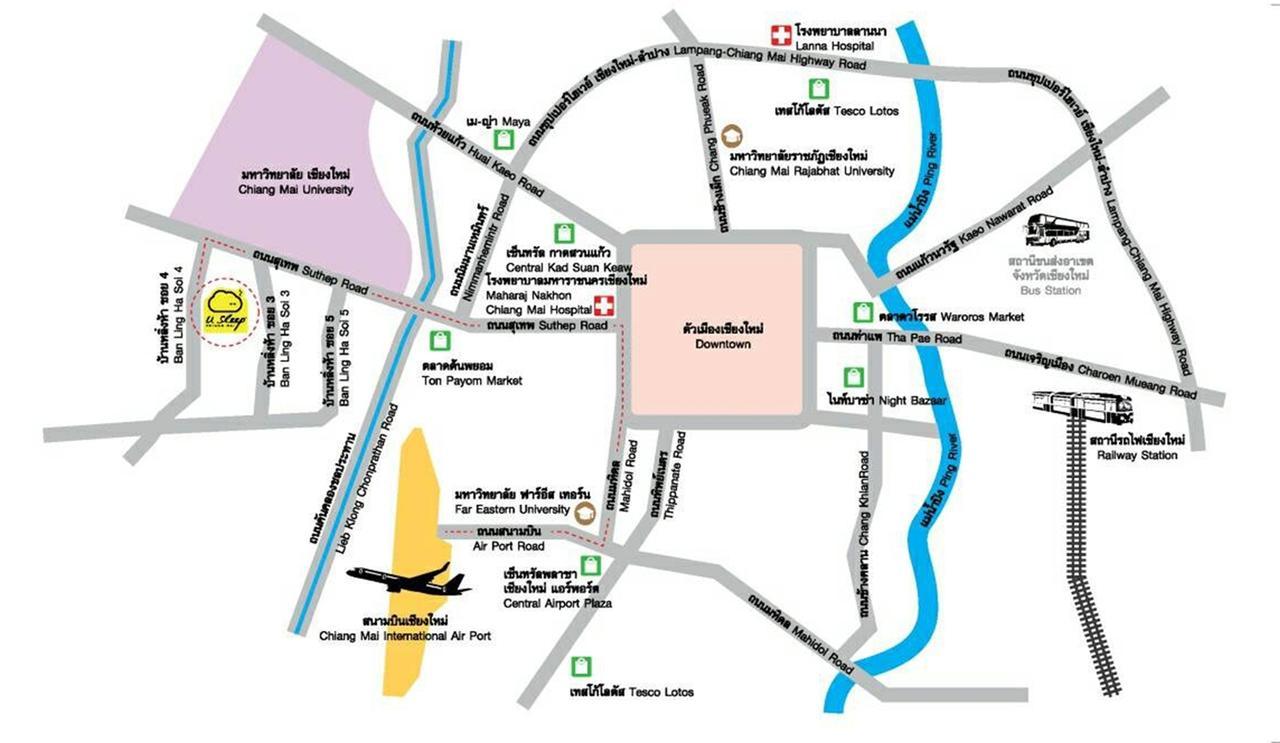 U Sleep Chiangmai Hotel Csiangmaj Kültér fotó